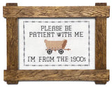 Subversive Cross Stitch - Please Be Patient With Me - Pisgah Needleworks