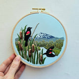 Jessica Long Embroidery - Red-Winged Blackbirds Embroidery Kit