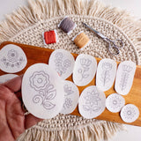 Olmsted Needlework Co. - Folk Flowers Stick and Stitch Embroidery Designs - Pisgah Needleworks