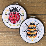 Lil’ Ladybird Cross Stitch Kit – Love Poppet Beginner Set