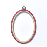 Nurge - 14.5 x 19cm (51/2 x 71/2") Nurge Flexi Hoops Oval: Sand - Pisgah Needleworks