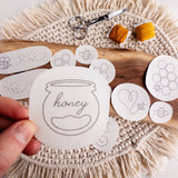 Olmsted Needlework Co. - Stick and Stitch Bee Embroidery Patterns - Pisgah Needleworks