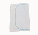 Southern Proper Blanks - Burp Cloth - Picot Trim: Terry Cloth / (New White)White with White trim - Pisgah Needleworks