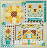 Sunflower Patchwork Cross Stitch Pattern – Shannon Christine Designs