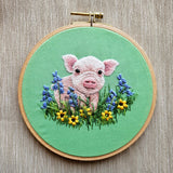Jessica Long Embroidery – Posing Piglet Embroidery Kit