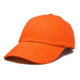 Dalix - DALIX Unisex Unstructured Cotton Cap Adjustable Plain Hat: Orange - Pisgah Needleworks