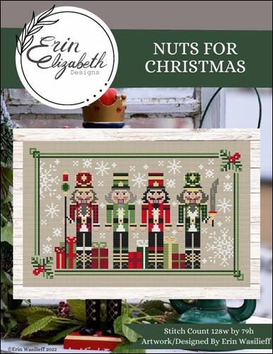 Nuts for Christmas Cross Stitch Pattern – Erin Elizabeth Designs