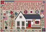 Red White & Blue Sampler Cross Stitch Pattern – Erin Elizabeth Designs
