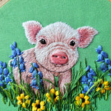 Jessica Long Embroidery – Posing Piglet Embroidery Kit