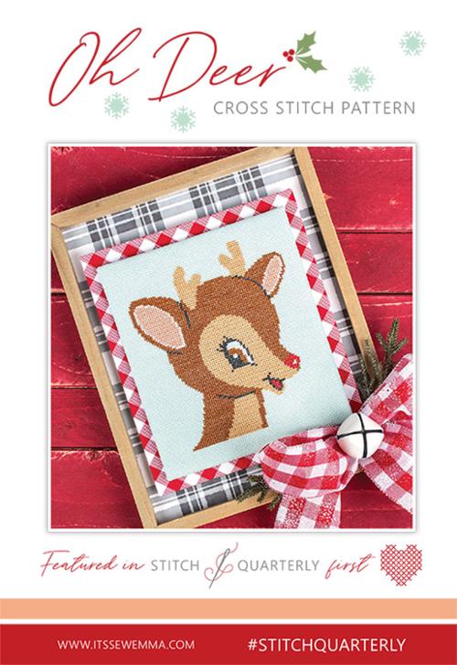 Oh Deer – Christmas Cross Stitch Pattern by It’s Sew Emma
