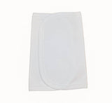Southern Proper Blanks - Burp Cloth - Picot Trim: Terry Cloth / (New White)White with White trim - Pisgah Needleworks