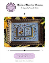 Book of Warrior Queens Cross Stitch Pattern – Haunted Frames by Amanda Elliott