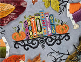 Halloween Pumpkin Tales Cross Stitch Pattern – Haunted Frames by Amanda Elliott