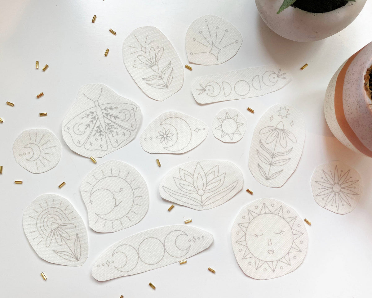 Urbann Nest - Celestial Embroidery Stick and Stitch Packs - Pisgah Needleworks