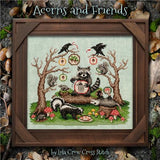 Acorns and Friends Cross Stitch Pattern – Lola Crow Woodland Design
