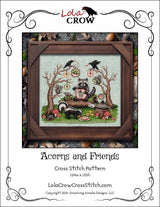 Acorns and Friends Cross Stitch Pattern – Lola Crow Woodland Design