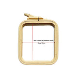 Nurge - Nurge Square Plastic Hoops 110mm  X 95MM (4.3" 3.75"): Green / 110 x 95mm ( 4.3" x 3.75" ) - Pisgah Needleworks