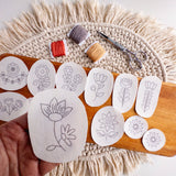 Olmsted Needlework Co. - Folk Flowers Stick and Stitch Embroidery Designs - Pisgah Needleworks