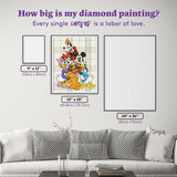 Diamond Art Club - True Pals: Square with 18 Colors including 1 Glow-in-the-dark Diamonds and 3 Fairy Dust Diamonds / 63,616 / 22" x 28" (55.8cm x 70.7cm) - Pisgah Needleworks