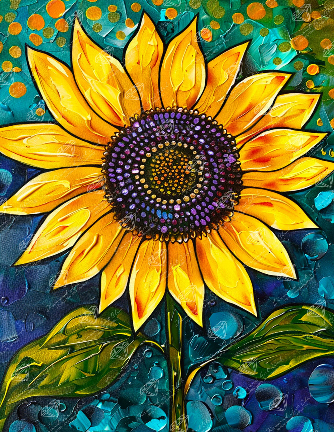 Diamond Art Club - Golden Majesty: Round with 54 Colors including 2 ABs and 2 Fairy Dust Diamonds / 18,600 / 13" x 17" (33cm x 42.7cm) - Pisgah Needleworks