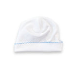 Southern Proper Blanks - Hat - Picot Trim: White w/ Pink trim - Pisgah Needleworks