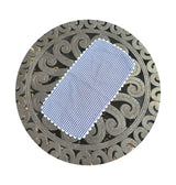 THE ROYALTY COLLECTION - Gingham Baby Burp Cloth With Ric Rac: Pink - Pisgah Needleworks