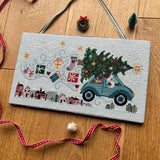 Driving Home for Christmas Cross Stitch Pattern – Love Poppet Printed Chart