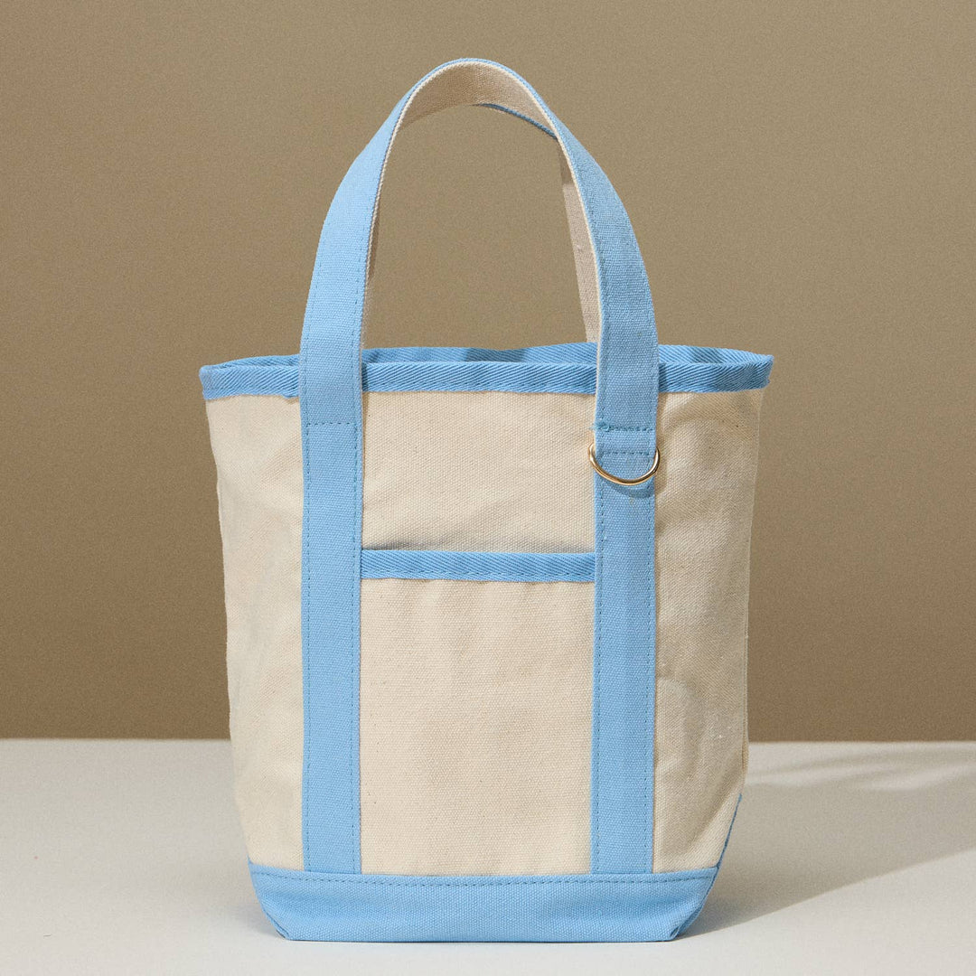 Lilla Haven - EcoCharm Cotton Everywhere-Carry Canvas Tote Bag -Small Size: Light Blue / One-size / 5DG78049 - Pisgah Needleworks