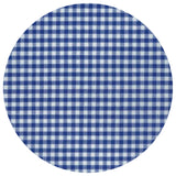 THE ROYALTY COLLECTION - Gingham Baby Burp Cloth With Ric Rac: Light blue - Pisgah Needleworks