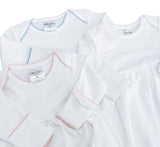 Southern Proper Blanks - Gowns - Picot Trim: 0-6 Month / Light Blue - Pisgah Needleworks