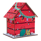 Diamond Art Club - Gem House - The Peanuts™ Holiday: Round with 13 colors including 1 AB and 4 Iridescent Diamonds and 4 Fairy Dust Diamonds / 2,965 / 5.4" x 4.9" x 3" (13.8 x 12.5 x 7.7cm) - Pisgah Needleworks