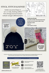 Believe Collection – Jolly Santa Stick & Stitch Embroidery Pattern Set