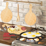 The Tinkerbox LLC - Cheese Board: Round Handled Bamboo - Pisgah Needleworks