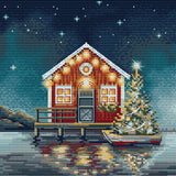 HobbyJobby - Cross Stitch Kit HobbyJobby - Christmas Night at The Pier - Pisgah Needleworks
