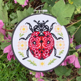 Lil’ Ladybird Cross Stitch Kit – Love Poppet Beginner Set