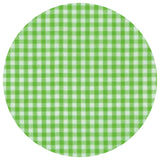 THE ROYALTY COLLECTION - Gingham Baby Burp Cloth With Ric Rac: Light blue - Pisgah Needleworks