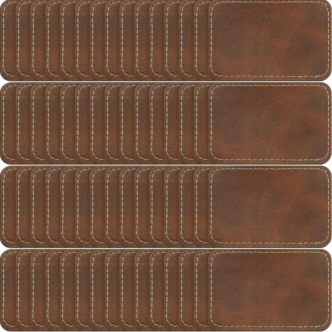 The Tinkerbox LLC - Square Leather Patches: Brown - Pisgah Needleworks