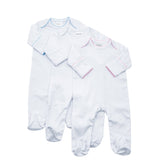 Southern Proper Blanks - Proper Footies: White w/ Blue / NB