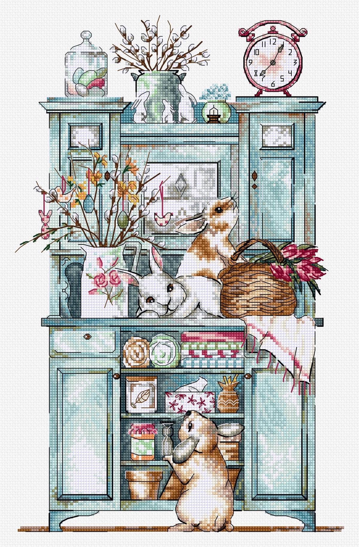 HobbyJobby - Cross Stitch Kit HobbyJobby - Bunny Buffet - Pisgah Needleworks