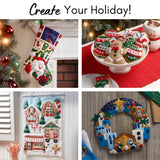 Bucilla Cats in Ugly Sweaters Felt Ornament Kit – Set of 6 Christmas Cat Ornaments