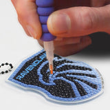 Camelot - HP Ravenclaw Crest Diamond Painting Key Chain Kit: 01 Multi - Pisgah Needleworks