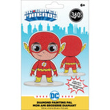 DC Super Friends diamond painting pal packaging with cityscape background