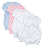 Southern Proper Blanks - Gowns - Picot Trim: 0-6 Month / Light Blue - Pisgah Needleworks