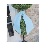 White Linen Blend Sash – Royalty Collection (54")