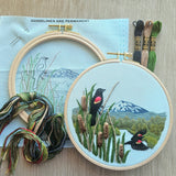 Jessica Long Embroidery - Red-Winged Blackbirds Embroidery Kit