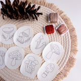 Olmsted Needlework Co. - Stick and Stitch Mushroom Embroidery Patterns - Pisgah Needleworks