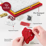 Plaid Crafts - Bucilla Silent Night Felt Ornament Kit Set of 4