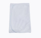 Southern Proper Blanks - Burp Cloth - Picot Trim: Terry Cloth / (New White)White with White trim - Pisgah Needleworks