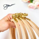 Eight22Crafts - Beechwood Embroidery Hoops,  Cross Stitch Hoop Frames: 4 inch - Pisgah Needleworks