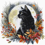HobbyJobby - Cross Stitch Kit HobbyJobby - The Night Cat - Pisgah Needleworks